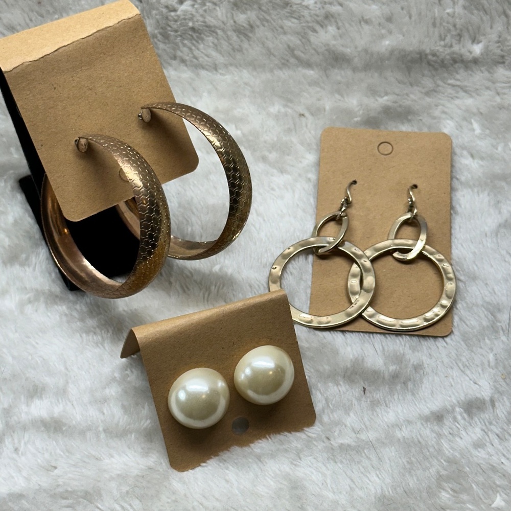 Vintage costume earrings